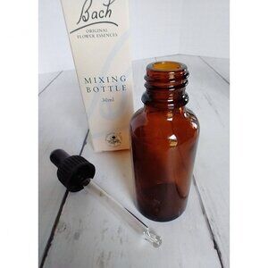 Bach Flower Essences Mixing Bottle 30ml Empty Amber Glass with Dropper Top New
